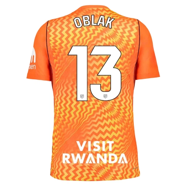 Maglia Portiere Atlético Madrid Oblak 13 Uomo 2026-27 Arancia Maglia Portiere Atlético Madrid Oblak 13 Uomo 2026-27 Arancia