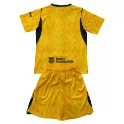 Completo calcio Portiere Barcellona Bambino Secondo 2026-27 Gialla