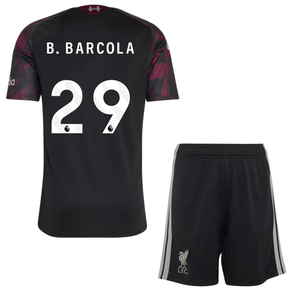 Completo calcio Liverpool B. Barcola 29 Bambino 3rd 2026-27 Completo calcio Liverpool B. Barcola 29 Bambino 3rd 2026-27