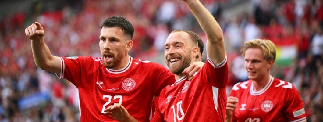 Christian Eriksen ha segnato il primo gol della Coppa dei Campioni 2024 Christian Eriksen ha segnato il primo gol della Coppa dei Campioni 2024