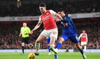 Declan Rice non è riuscito a mantenere la serie di vittorie consecutive contro il suo vecchio club