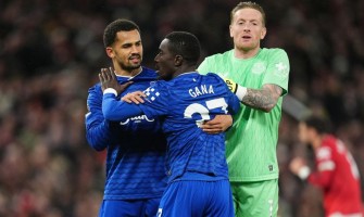 Durante la partita è scoppiata una rissa tra i compagni dell'Everton