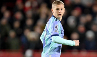 L'Arsenal intende scambiare il difensore Oleksandr Zinchenko