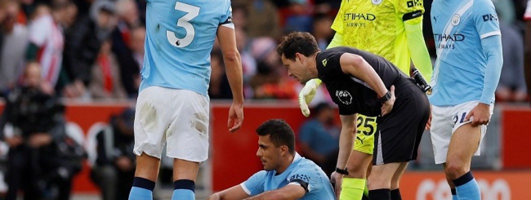 L'infortunio di Rodri Hernández ha infranto le speranze del Manchester City L'infortunio di Rodri Hernández ha infranto le speranze del Manchester City