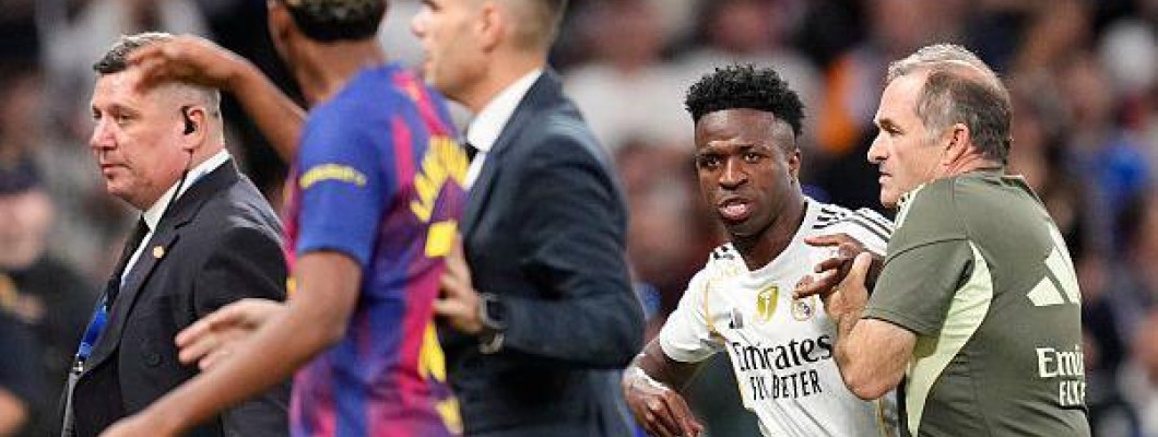 Vinícius Júnior è stato sostituito fuori dal campo dall'allenatore